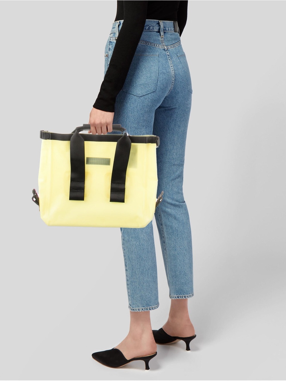 NWT Rains Arid Handbag Waterproof Tote - Yellow Semi-Transparent Unisex
